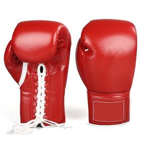 Gants de boxe professionnels de qualité supérieure, neufs, en cuir PU de vachette, durables, à lacets, pour adultes, pour le kickboxing, 8 oz - Product Image 4