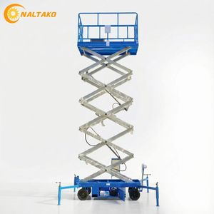 New 3M 300kg Capacity Heavy Duty Electric Scissor Lift Platform 220V <b>Towable</b> Lift with 3m Height for Indoor Facility Maintenance - Product Image 2