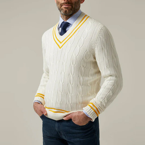 Pull en tricot à col rond pour homme, en coton doux, décontracté, pour la mode urbaine moderne et le confort quotidien - Product Image 2