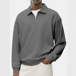 Chaqueta Cortavientos de Algodón con Cierre de Cremallera para Hombre – Suéter de Manga Larga con Cuello, Ropa Exterior Informal de Alta Calidad para Primavera - Product Image 3