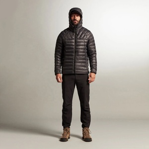 Chaqueta de Invierno Casual para Hombre, con Capucha, Cuello Alto, Cierre de Cremallera, Relleno Alternativo a Plumón, Logotipo Personalizado, para Viajes al Aire Libre, Abrigo Cálido - Product Image 2