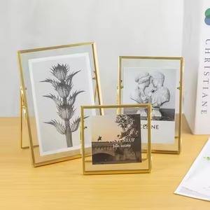 Elegant Metal Glass Photo <b>Frame</b> Wall <b>Mounted</b> <b>Picture</b> Display Modern Home Interior Decoration - Product Image 2