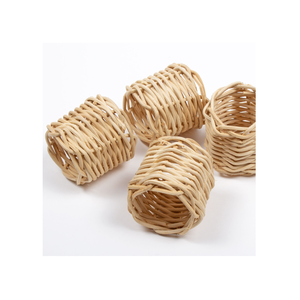 Porte-serviettes en rotin naturel de style bohème, produit artisanal de qualité supérieure pour la table de ferme, prix de gros. - Product Image 6