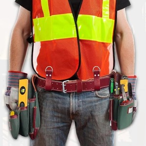 Wholesale Best Selling Made Pakistan Heavy-Duty Leather Tool Bag High Quality OEM Customizable Waterproof Leather Tool Bag - Product Image 5