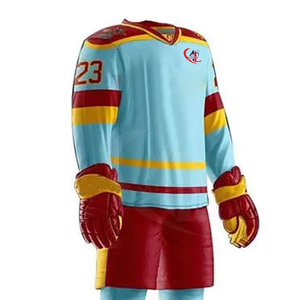 Latest Design Printed Ice Hockey Uniform High Quality New Arrival 100% Polyester Quick Dry Breathable Short Front Logo Men's - Product Image 1