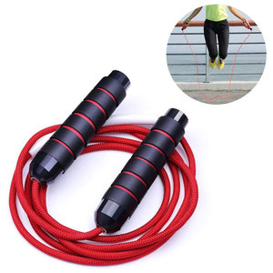 Cuerda de Saltar Ajustable con Rodamientos, Cordón Rojo, Mango Negro de ABS, 2.8M, para Ejercicio en Casa, Unisex, Mango de Espuma, Sin Enredos, para Entrenamiento en Gimnasio - Product Image 5