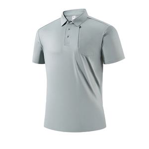Nouveau style, couleur unie, tricoté 100% coton pour chemise homme, manches courtes, décontracté, anti-plis, qualité export sur mesure - Product Image 1
