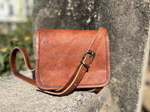 Goat Leather Causal Handmade Shoulder <b>Handbag</b> <b>Small</b> Bag - Product Image 3