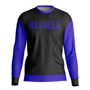 Camiseta Deportiva Informal de Manga Larga con Cuello Redondo, Holgada y de Alta Calidad, Personalizada por Fábrica de Ropa al Por Mayor, para Hombre - Product Image 1