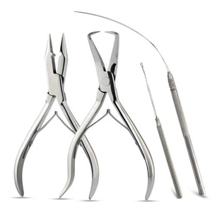Hair <b>Extension</b> Pliers Hold Tool for Keratin Hair <b>Extensions</b> Microlink <b>Beads</b> Surgical Grade Stainless Steel Commercial - Product Image 1