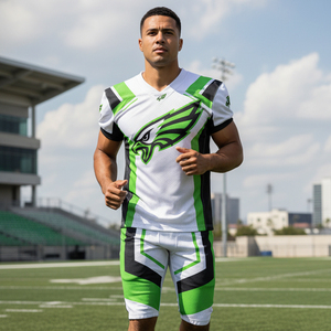 Uniforme de football américain personnalisé de haute qualité, maillot de gridiron durable en polyester et élasthanne, uniformes de match en sergé résistant - Product Image 5