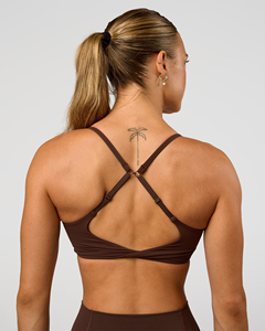 Top Deportivo de Yoga para Mujer, Color Sólido, Sin Costuras, Cuello Redondo, Tirantes Finos, Soporte Medio - Product Image 2