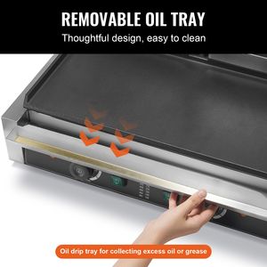 Piastra Elettrica Professionale per Panini in Acciaio Inox 3600W con Controllo della Temperatura - Product Image 4