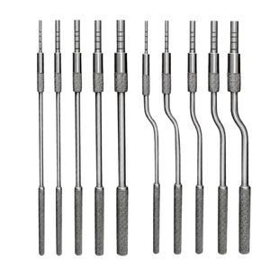 Lot de 10 Osteotomes Sinusaires Manuels en Acier Inoxydable – Pointes Droites, Angulées, Réglables, à Vis et Concaves pour Implants Dentaires et Chirurgie Osseuse - Product Image 1