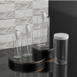 Vente en gros d'usine - Flacons pulvérisateurs en plastique PET de 300 ml, 500 ml, 1000 ml pour shampooing, gel douche, emballage personnalisé - Product Image 3