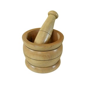 Mortier et pilon en bois avec couvercle – Écologique et durable pour la cuisine domestique, idéal pour les épices, les herbes, le gingembre et les grains de poivre - Product Image 4