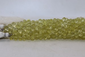 Perles de quartz jaune naturel en forme de goutte, 6-8 mm, 8 pouces, pierres précieuses naturelles pour la création de bijoux, prix de gros - Product Image 3