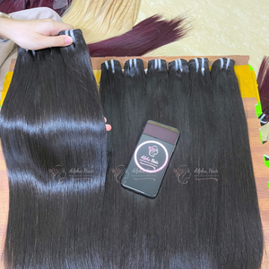 À la mode moins cher brillant 12A Grade Super chaud os droit grand stock disponible extensions de cheveux vietnamiens crus perruque frontale - Product Image 5