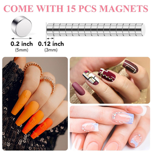 Cortador de Uñas MARI INSTRUMENTS con Pequeños Imanes de Titanio Color Rosa, Cortador de Uñas Acrílicas con 15 Imanes de Diferentes Tamaños - Product Image 6