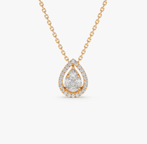 Colgante de Plata 925 con Diamante Cultivado en Laboratorio, Corte Brillante Redondo, Certificado IGI, Chapado en Plata para Mujer - Product Image 2