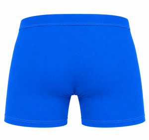 Calzoncillos bóxer azules de punto para hombre, ropa interior cómoda de tiro medio - Product Image 2