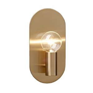 โคมไฟติดผนังทองเหลืองโบราณสำหรับตกแต่งบ้านติดตั้งง่ายและบำรุงรักษาไฟข้างเตียงวัสดุโลหะ - Product Image 1