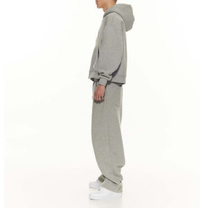 Conjunto deportivo informal de 2 piezas para hombre con sudadera con cremallera y pantalones deportivos para correr o calentarse. - Product Image 3
