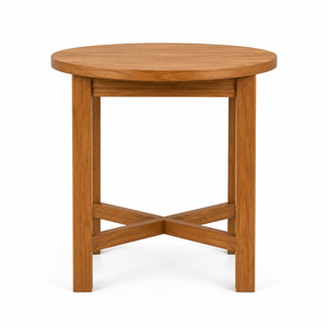 <b>Round</b> <b>Solid</b> <b>Wood</b> Eco-Friendly Waterproof Durable <b>Dining</b> <b>Table</b> with Modern Design for Apartment Home & Hotel Use - Product Image 2