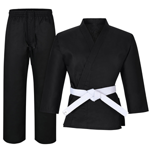 Uniforme de Jiu-Jitsu unisexe en coton léger, respirant, nouveau design pour les arts martiaux, style pakistanais, vêtements de karaté noirs - Product Image 4