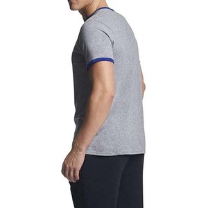 T-shirt personnalisé Ringer gris pour homme - Product Image 3