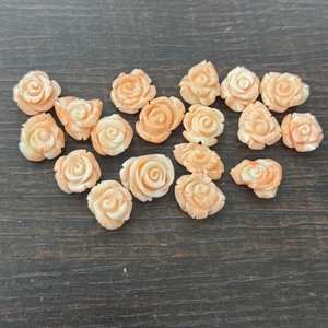ปะการังอิตาลีธรรมชาติรูปดอกกุหลาบแกะสลัก ขนาด 7-10 มม. สีชมพูกุหลาบ คุณภาพเกรด AAA ปะการังดิบ ไม่ผ่านการปรับแต่ง สำหรับทำเครื่องประดับ ขายส่ง - Product Image 5