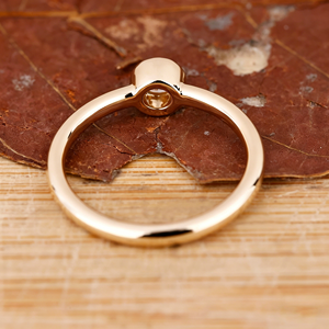 Anillo Unisex de Oro Rosa de 14K con Diamante Cultivado en Laboratorio, Corte Brillante, Certificado IGI, Color Blanco D, Estilo Hiphop, de Amber Jewels - Product Image 3