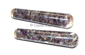 ไม้เท้านวดทัวร์มาลีนสีดำแบบเรียบสำหรับคริสตัลหินเรกิแร่หินหยก - Product Image 4