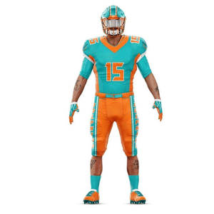 Tenues de football américain sur mesure pour jeunes, design premium, tissu extensible, manches courtes, ensembles d'uniformes d'équipe. - Product Image 5