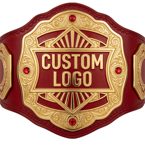 Cinturón de campeonato de calidad profesional totalmente personalizado para competiciones de luchadores - Product Image 1