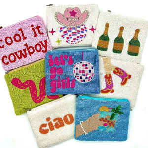 Handmade Beaded Coin <b>Purse</b> Pocket <b>Money</b> <b>Purse</b> Teens Beaded Wallet Colorful Beaded Coin <b>Purse</b> Wholesale Custom Beaded Pouch - Product Image 1