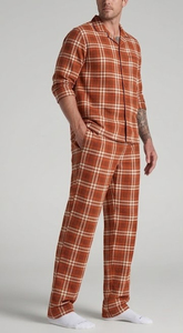 <b>Men's</b> Plaid Cotton <b>Pajama</b> Pants Elastic Waist Sleepwear Trouser <b>Men</b> With Pockets Breathable Midweight Night <b>Pajama</b> <b>Mens</b> - Product Image 3