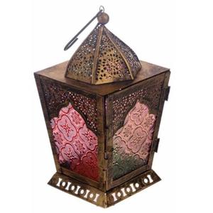 Ensemble de 3 lanternes marocaines en métal et verre, best-seller de Noël, de haute qualité, faites à la main, décoration d'intérieur, décoration de sol - Product Image 5