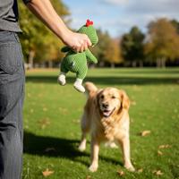 Yommy Furry Friends PolliFun – Ensemble de jouets interactifs pour animaux de compagnie, dessin animé, pour l'intérieur, avec couineur, 3617 cm, poupée en peluche douce pour chiens, manuel inclus