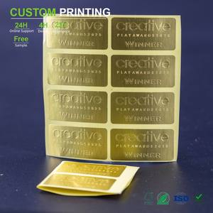 Etiquetas Adhesivas de Lujo para Envases de Alimentos, con Estampado Dorado Personalizado, para Frascos y Botellas de Productos <span class=keywords><strong>Gourmet</strong></span> - Product Image 1