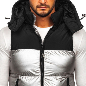 Gilet matelassé personnalisé, veste à bulles, gilet The North, respirant, rembourré en coton épais, parka d'hiver, gilet matelassé personnalisé pour homme - Product Image 3