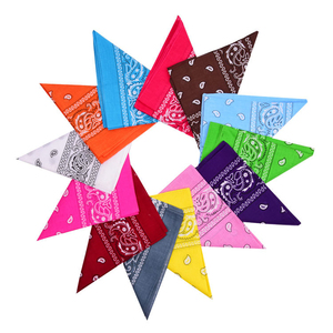 Pañuelo Multifuncional Colorido al por Mayor, Pañuelo Personalizado 100% Algodón, Pañuelo Cuadrado Estampado Personalizado de 53 cm, Pañuelo de Algodón - Product Image 4