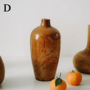 Florero de Madera Hecho a Mano |   Decoración Rústica Natural para Sala de Estar y Oficina - Product Image 4
