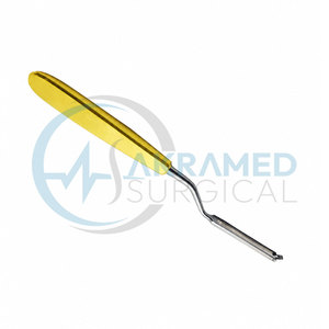 Couteau à baïonnette pivotant Ballenger Premium 19 cm en acier inoxydable avec manche doré, certifié CE, instrument chirurgical pour rhinoplastie ORL - Product Image 6