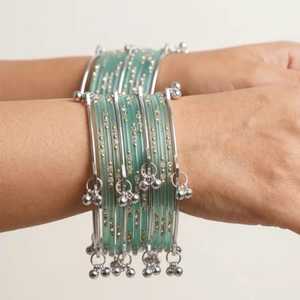 OEM Service Women Jewelry Sets Wedding Party Wear Kashmiri <b>Bangles</b> Sets Multi Colors Custom Sizes Kashmiri <b>Bangles</b> Churiyan Set - Product Image 5