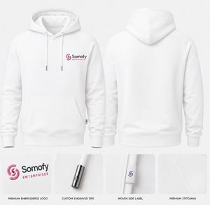 Sudadera con Capucha para Mujer Somofy Enterprises, 100% Algodón, Tejido de Punto, Logotipo Bordado con Impresión por Transferencia de Calor, Corte Regular - Product Image 2