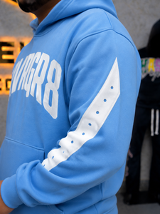 เสื้อฮู้ดสีน้ำเงินสำหรับผู้ชาย Rexfit Sports แขนยาว พิมพ์ลายตัวอักษร สไตล์สตรีทแวร์ มีกระเป๋าข้าง ปิดด้วยเชือกผูก เหมาะสำหรับชุดวอร์ม - Product Image 6