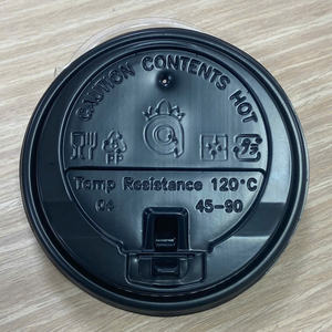 Quang Quan ฝาพลาสติก PP แบบใช้แล้วทิ้งขนาด90มม. กันการรั่วซึมซึมซึมสำหรับถ้วยกาแฟกระดาษ - Product Image 2