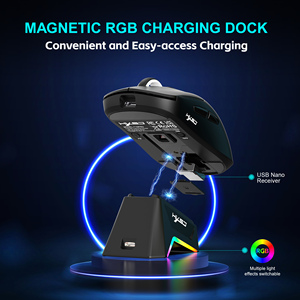 HXSJ T10 nuovo arrivo <span class=keywords><strong>Mouse</strong></span> da Gaming Wireless 3D stile 6 pulsanti <span class=keywords><strong>Mouse</strong></span> ottico a destra Design leggero Dock di ricarica per Laptop - Product Image 6