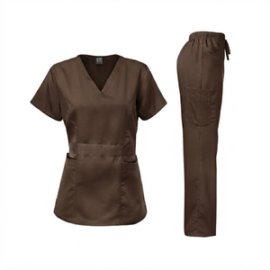 42020 Scrub <b>Sets</b> Medical Uniform Hospital Scrubs Short Sleeve Unisex In-Stock Wholesale Cheap - Product Image 2
